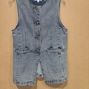 Vigoss Light Blue Denim Vest